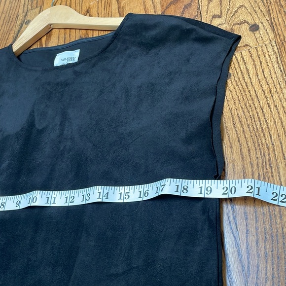 Wilfred Free Aritzia sz S small? Black Nori dress micro vegan suede - Picture 5 of 6